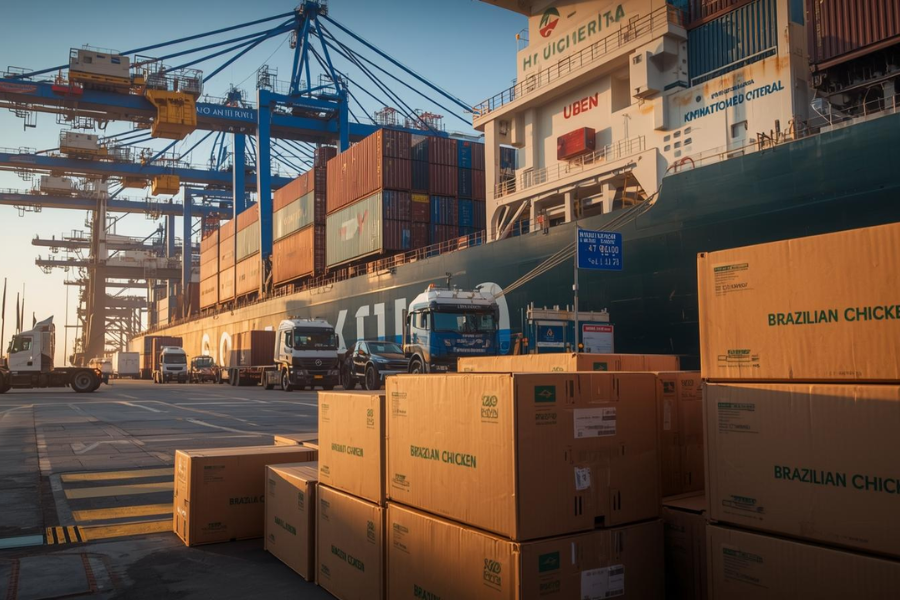 Exportações de Frango Voltam a Ganhar Força, mas Preços Seguem Abaixo de 2024
