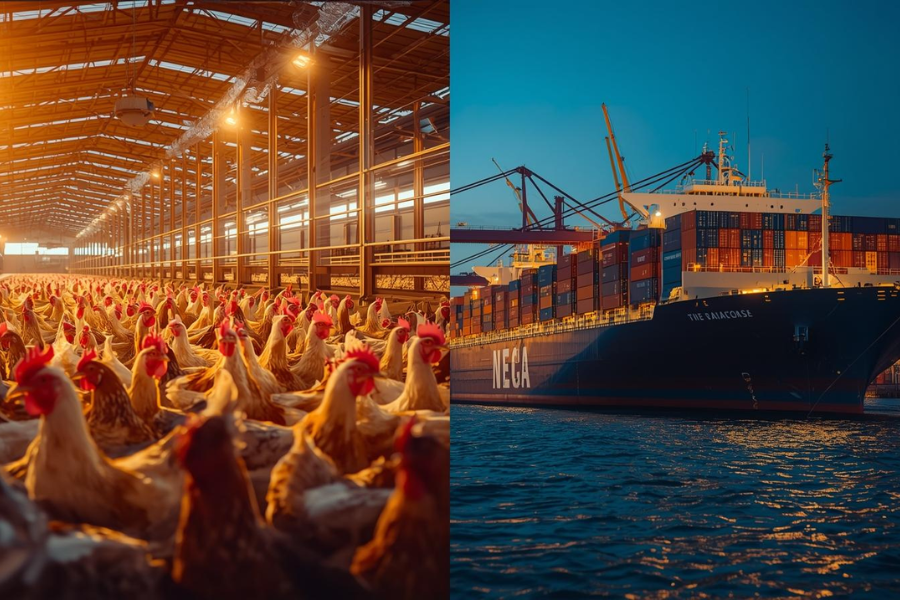 África do Sul Amplia Produção de Frango e Pressiona Exportações Brasileiras
