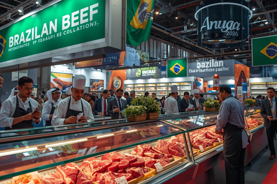 Carne Bovina Brasileira Ganha Destaque na Anuga 2025 com Participação de 28 Empresas