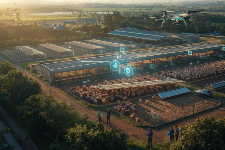Conectividade e Inteligência Artificial Transformam a Avicultura e Suinocultura no Brasil