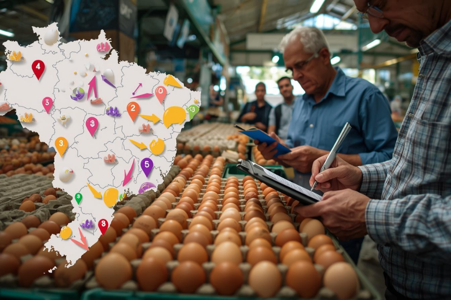 Mercado de Ovos registra variação de preços entre estados; produtor deve avaliar custos e oportunidades de venda