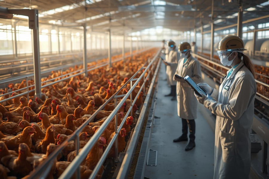 Avicultura em 2025: Crescimento, Desafios Sanitários e Novas Tecnologias