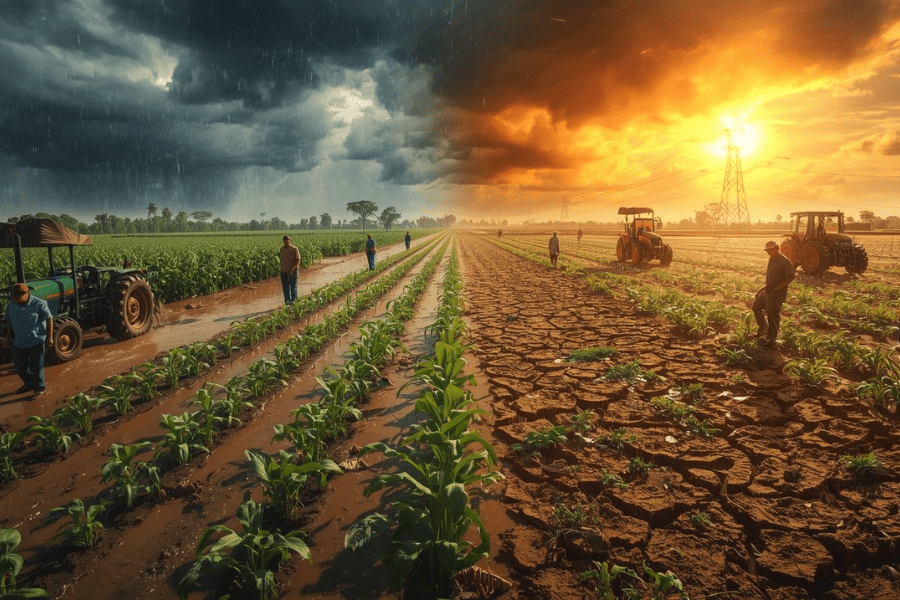 Semana de Clima Extremo: Chuvas Intensas e Calor Aumentam Aten&ccedil;&atilde;o no Campo