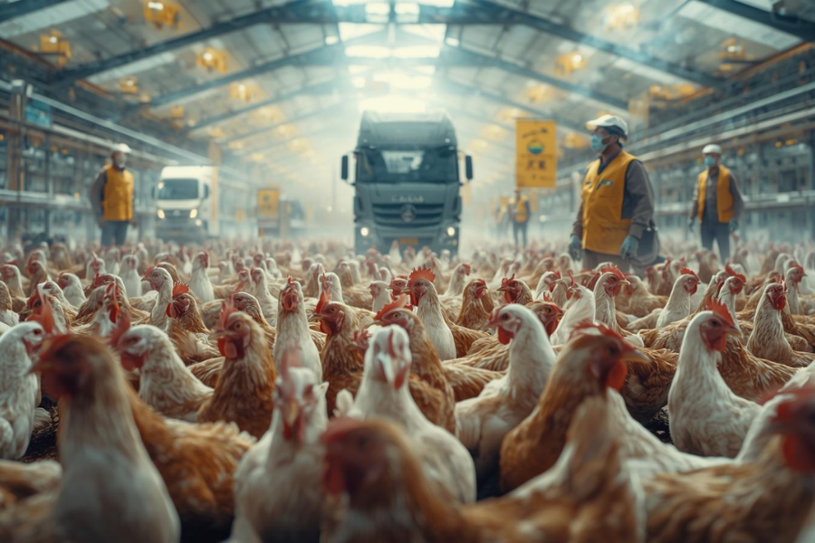 Produção de Frango no Brasil Cresce, Mas Exportações Enfrentam Desafios