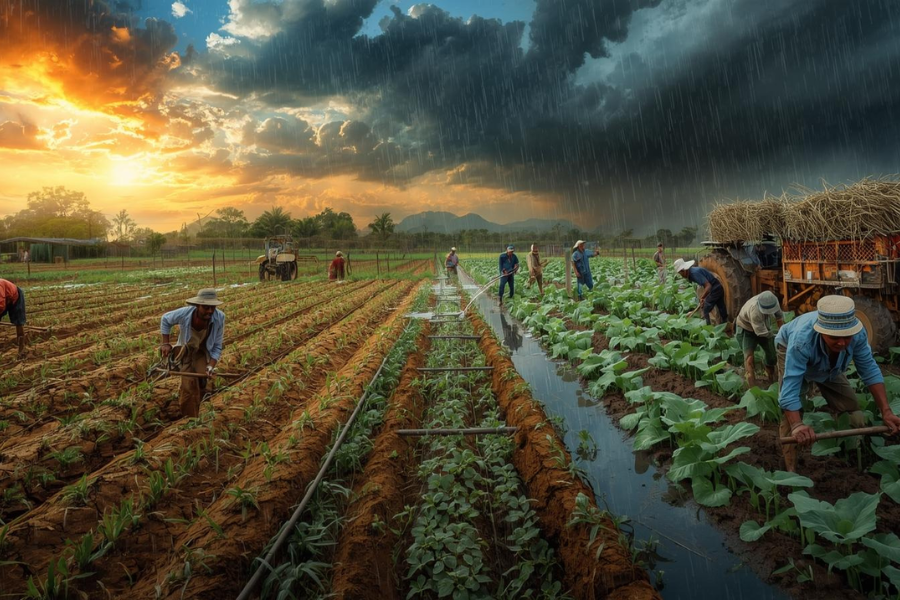 Outubro Trará Clima Instável no Campo: Calor Forte, Chuvas Intensas e Mudanças Bruscas de Temperatura