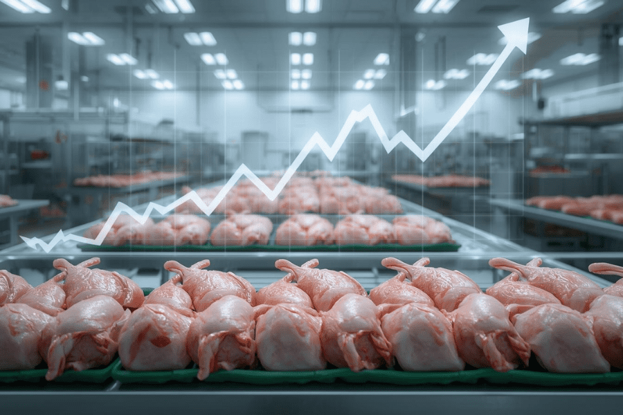 Mercado de Carne de Frango Mant&eacute;m Otimismo Mesmo com Pre&ccedil;os Parados