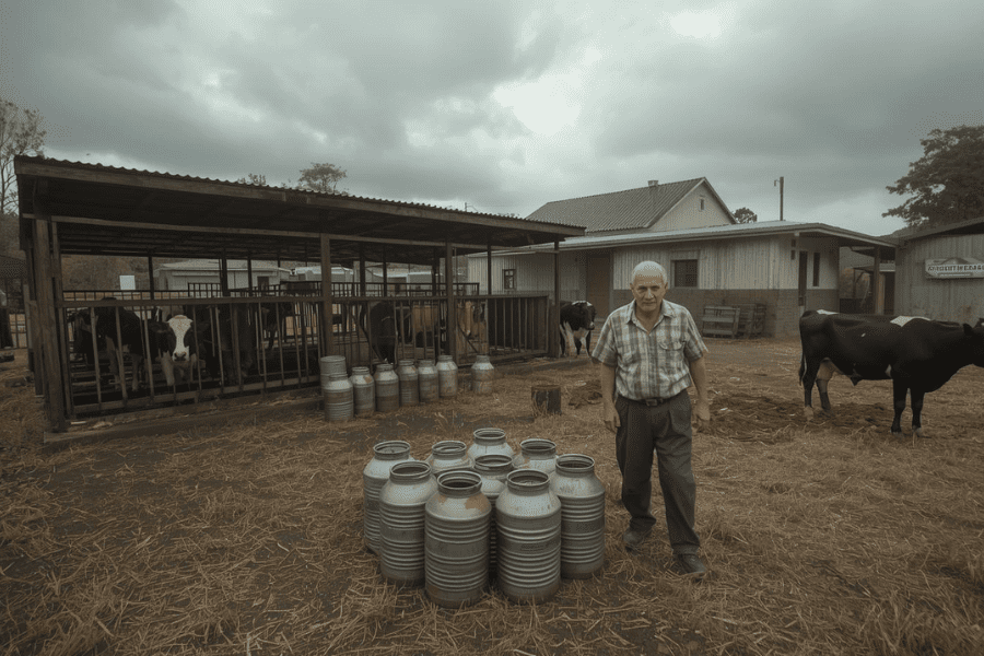 Produ&ccedil;&atilde;o de Leite Encolhe no RS e Pequenos Produtores Seguem sem Acesso ao Cr&eacute;dito Prometido