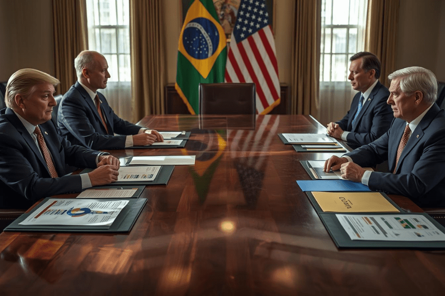 Brasil Pressiona por Avan&ccedil;o nas Negocia&ccedil;&otilde;es Tarif&aacute;rias com os EUA e Refor&ccedil;a Pauta do Agro