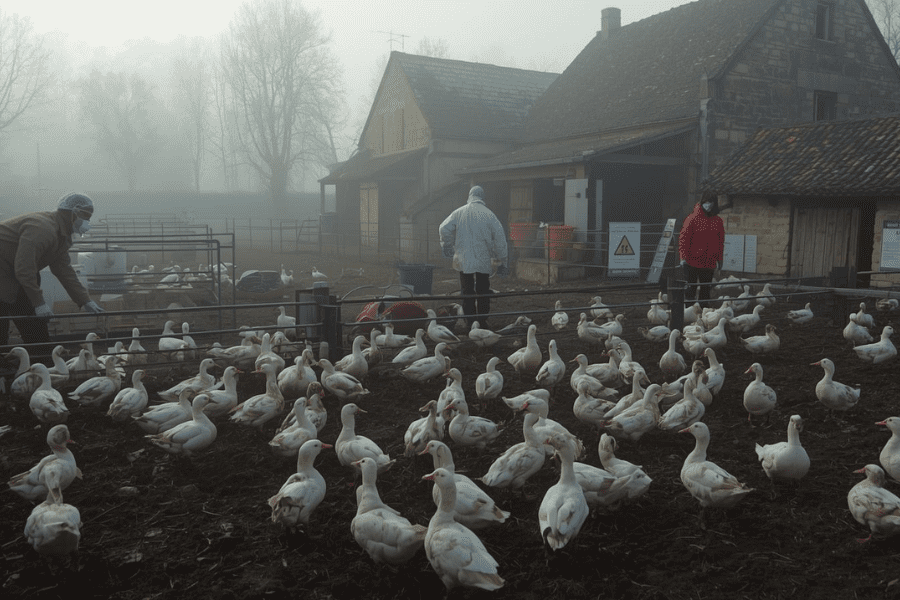 Fran&ccedil;a Confirma Novo Surto de Gripe Avi&aacute;ria em Cria&ccedil;&atilde;o de Patos Vacinados na Regi&atilde;o de Dordogne