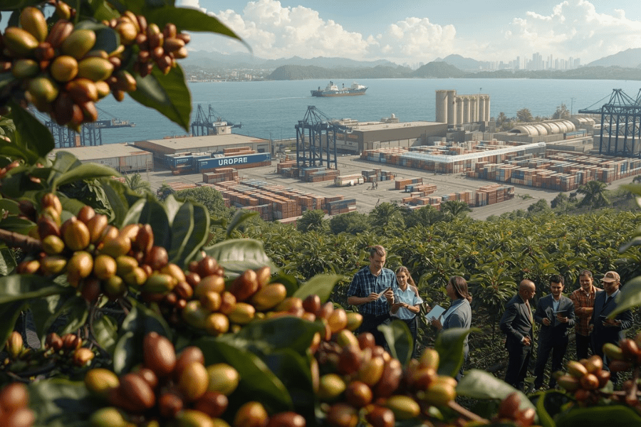 Exporta&ccedil;&otilde;es de Caf&eacute; do Brasil em 2026: Crescimento Esperado, Mas Ainda Distante do Recorde de 2024