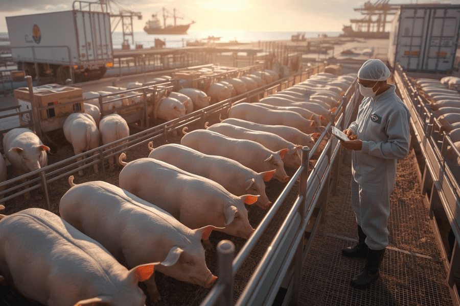 Suinocultura Brasileira Come&ccedil;a 2026 com Exporta&ccedil;&otilde;es em Alta