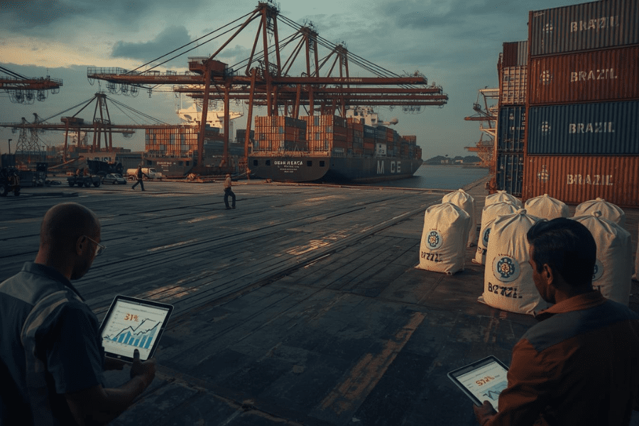 Exporta&ccedil;&otilde;es de Caf&eacute; do Brasil Recuam Quase 31% em Janeiro de 2026