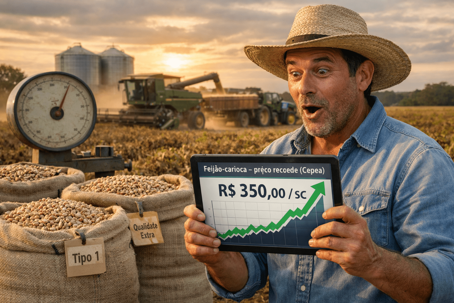 Pre&ccedil;o do Feij&atilde;o-Carioca Dispara e Bate Recorde Hist&oacute;rico no Brasil, aponta Cepea