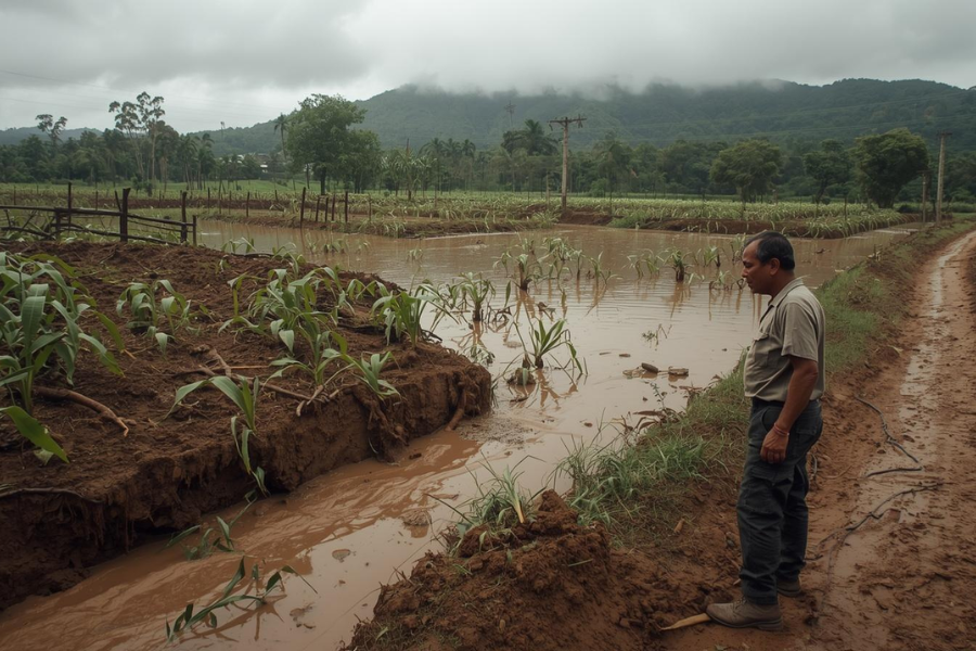 Chuvas Intensas Provocam Preju&iacute;zos a Produtores da Zona da Mata Mineira