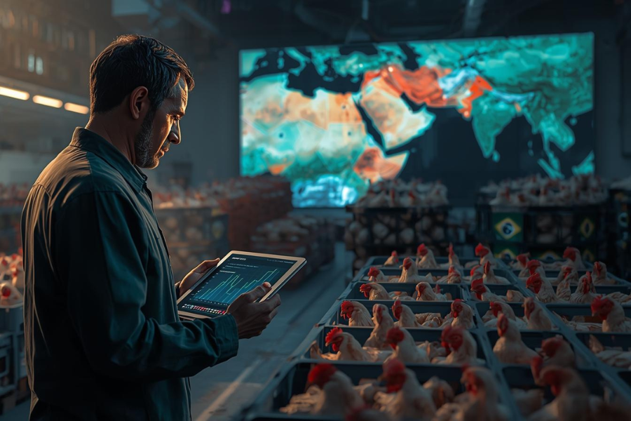 Conflito no Oriente M&eacute;dio pode Afetar Exporta&ccedil;&otilde;es de Frango do Brasil, alerta Cepea