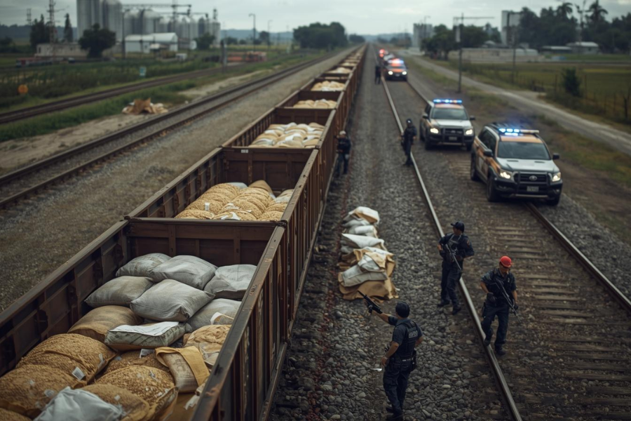 Pol&iacute;cia Desmonta Esquema Milion&aacute;rio de Furto de Soja e A&ccedil;&uacute;car em Trens no Interior de SP