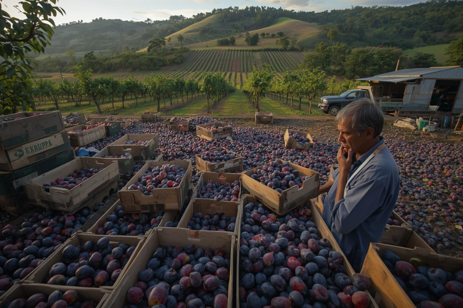Produtor Perde mais de R$ 50 mil Ap&oacute;s Descarte de Safra de Ameixas em Santa Catarina