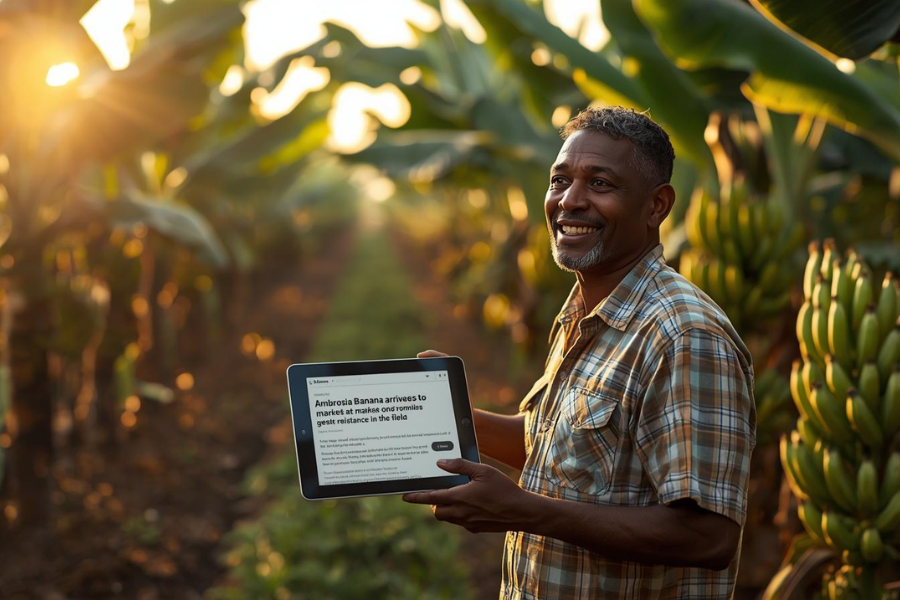 Banana Ambrosia Chega ao Mercado ap&oacute;s mais de 20 anos de Pesquisas e Promete maior Resist&ecirc;ncia no Campo