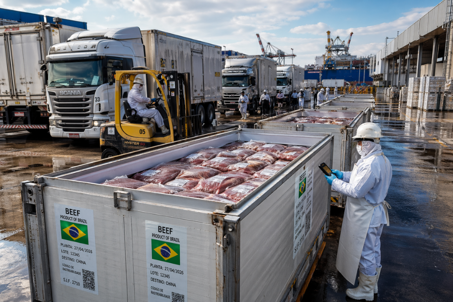 Mato Grosso Registra Recorde Hist&oacute;rico nas Exporta&ccedil;&otilde;es de Carne Bovina no 1&ordm; Trimestre de 2026