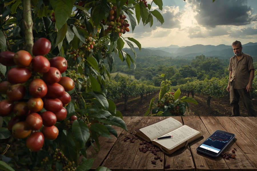 Caf&eacute; Reage ap&oacute;s Queda, mas Mercado Segue Pressionado pela Safra Brasileira