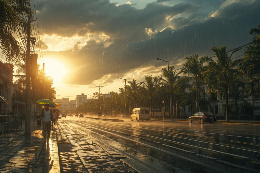 Calor e Pancadas de Chuva Marcam o Clima no Brasil Nesta Quarta-feira