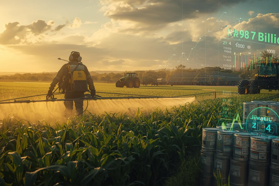 Mercado de Defensivos Agr&iacute;colas Movimenta R$ 98,7 Bilh&otilde;es no Brasil na safra 2024/25