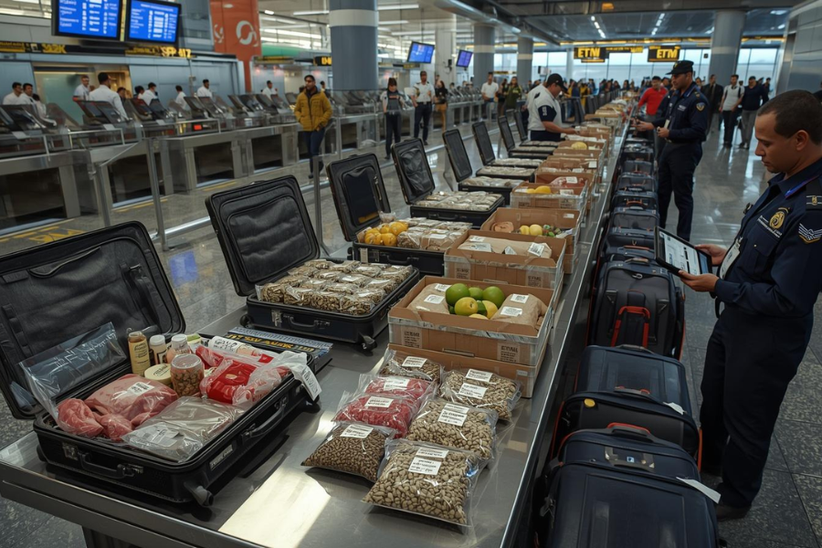 Vigiagro Apreende at&eacute; 270 kg por dia de Produtos Irregulares no Aeroporto de Guarulhos