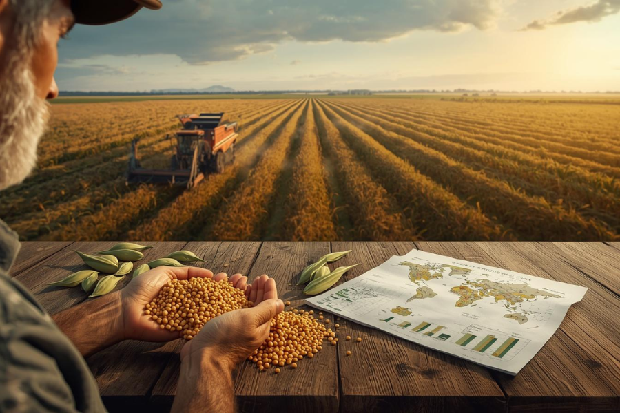 USDA Mant&eacute;m Safra de Soja do Brasil em 180 milh&otilde;es de Toneladas e Eleva Produ&ccedil;&atilde;o Global