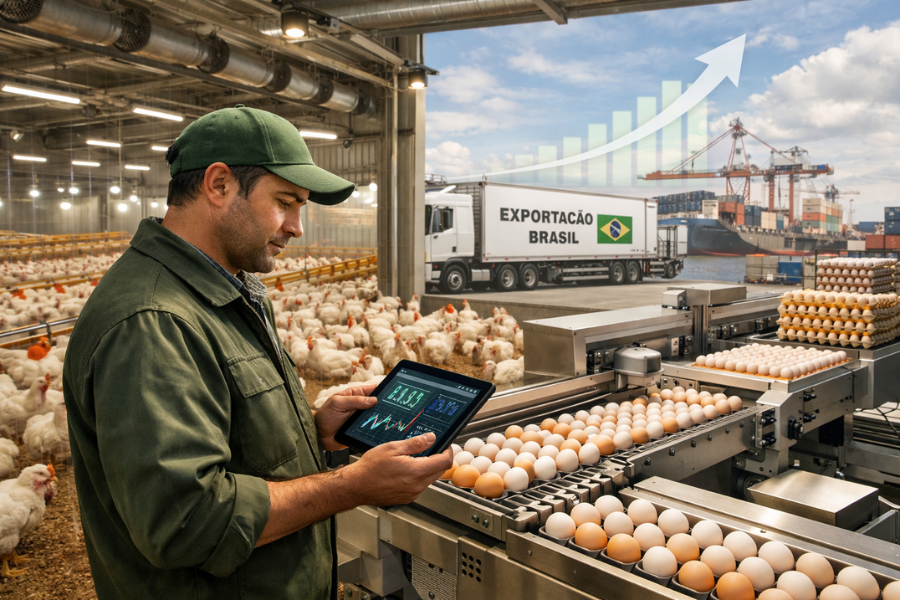 Avicultura Brasileira Avan&ccedil;a em Produ&ccedil;&atilde;o, Exporta&ccedil;&otilde;es e Tecnologia em Abril de 2026
