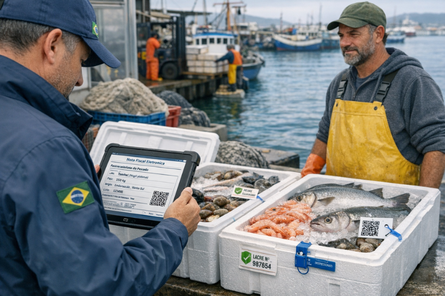 Nota Fiscal se torna Documento Oficial de Origem do Pescado no Brasil