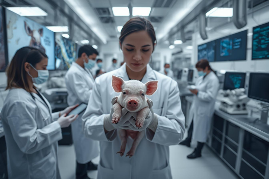 Primeiro Clone Su&iacute;no da Am&eacute;rica Latina Nasce em S&atilde;o Paulo e Impulsiona Biotecnologia