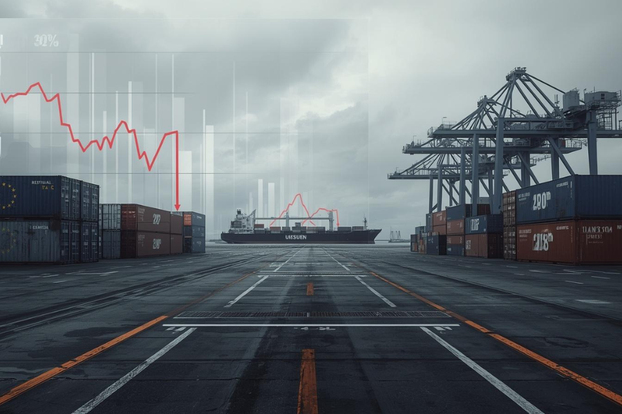 Super&aacute;vit Comercial da Uni&atilde;o Europeia cai 60% ap&oacute;s Queda nas Exporta&ccedil;&otilde;es para os EUA