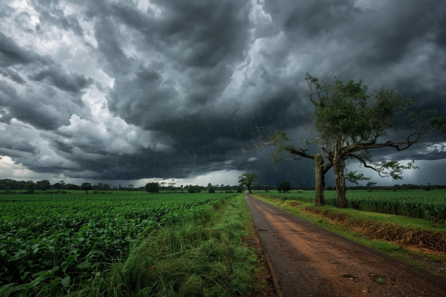 Frente Fria Preocupa Produtores e Mantém Risco de Temporais no Campo