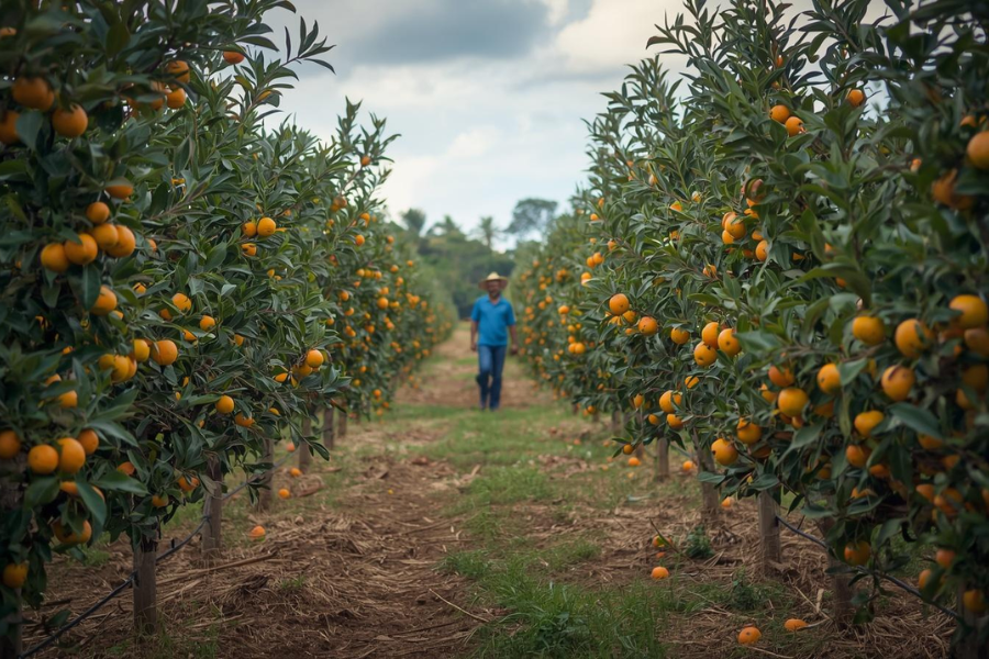 Safra de Laranja deve Cair 13% em S&atilde;o Paulo e Minas