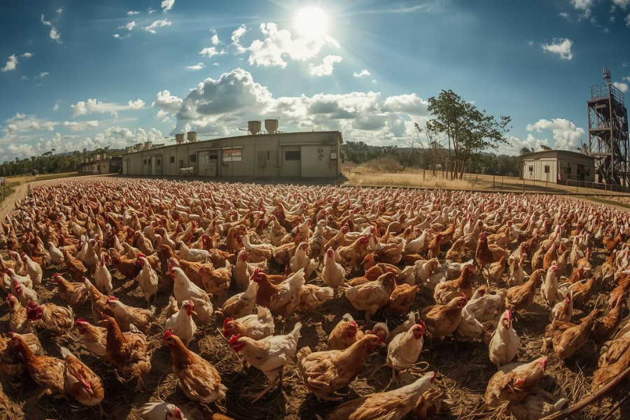 Granjas Entram em Colapso com Calor Extremo e Aves Morrem aos Milhares.