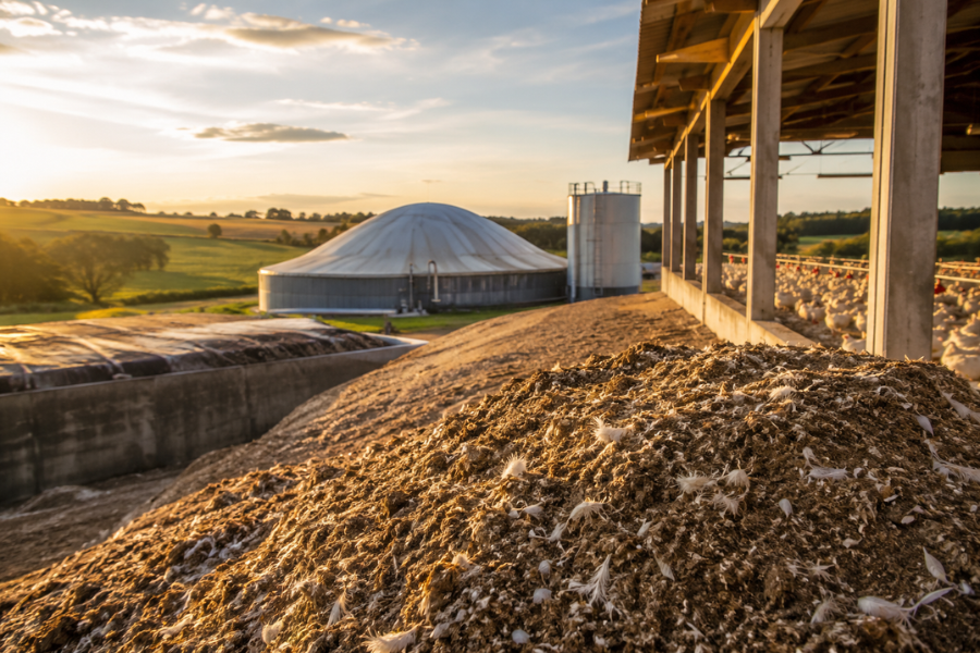 Esterco de Aves pode Virar Dinheiro e Energia nas Granjas Brasileiras