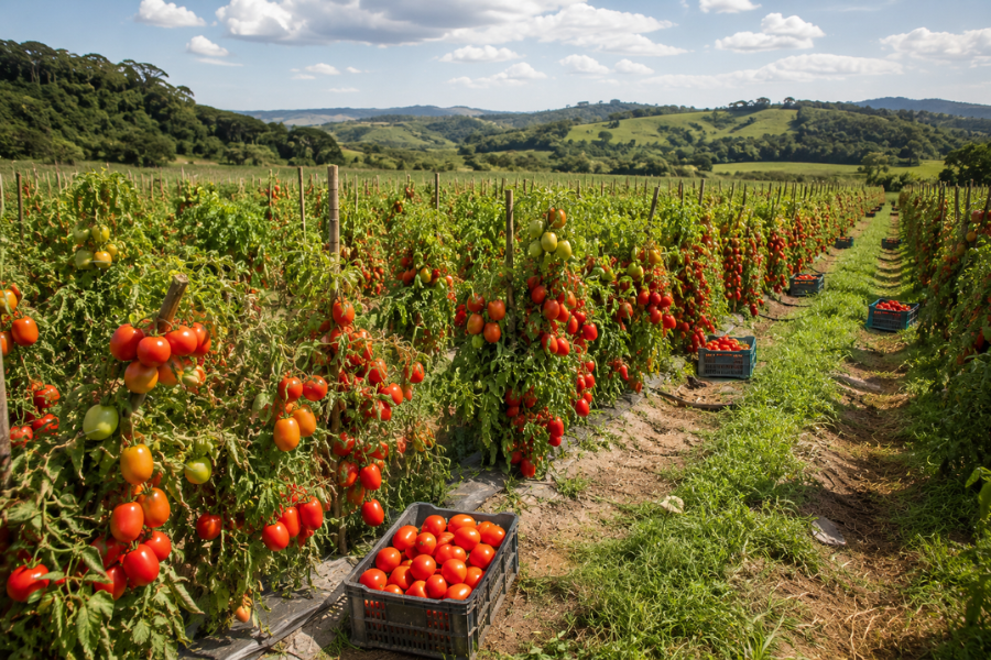 Tomate desafia as previsões e colheitas surpreendem produtores