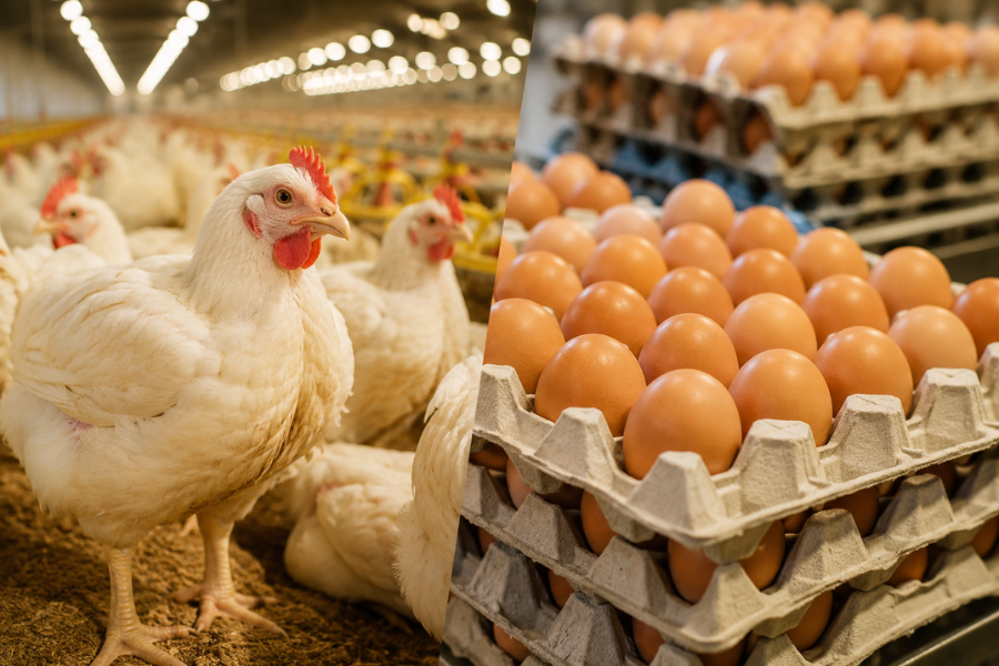 Frango Perde Competitividade e Mercado de Ovos Enfrenta Demanda Fraca