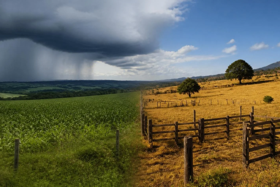 Frente Fria traz Temporais no Sul e Calor Continua no Centro-Oeste