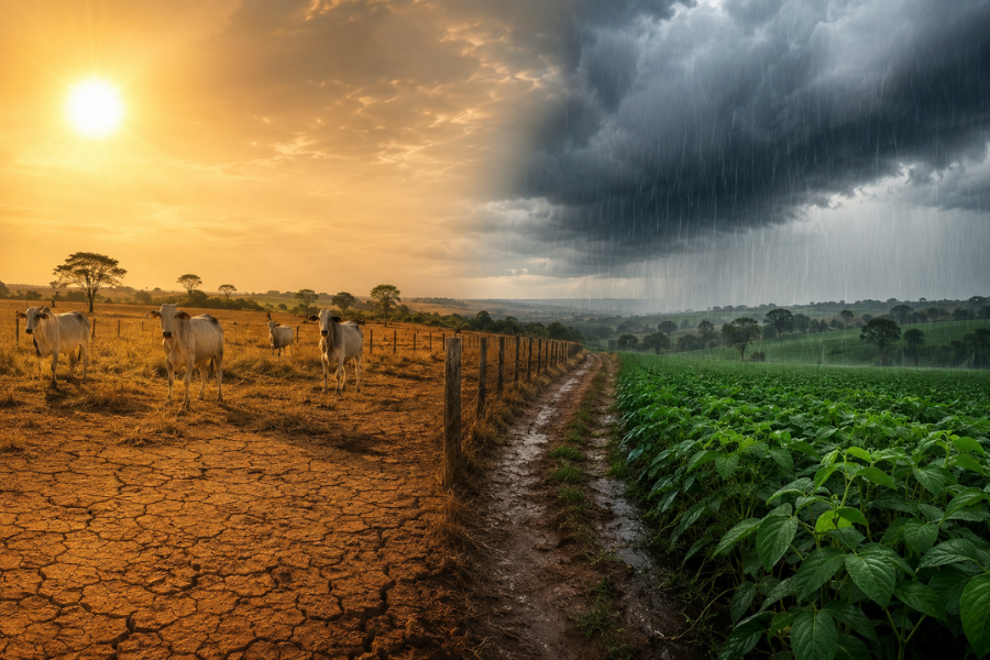 Calor de 40&deg;C e Chuva Intensa Exigem Aten&ccedil;&atilde;o no Campo