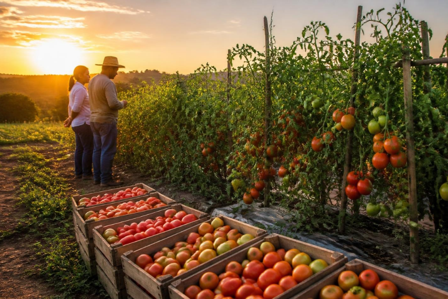 Pre&ccedil;o do Tomate Reage Forte e Revela Desafio para Agricultores Familiares