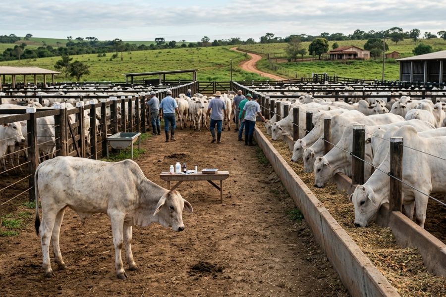 Pneumonia Bovina Amea&ccedil;a Desempenho em Confinamentos