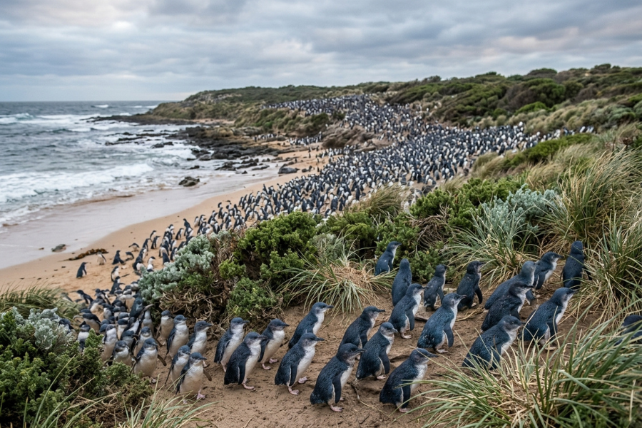 Gripe Aviária H5 Invade Colônia de 40 mil Pinguins e Acende Alerta na Austrália