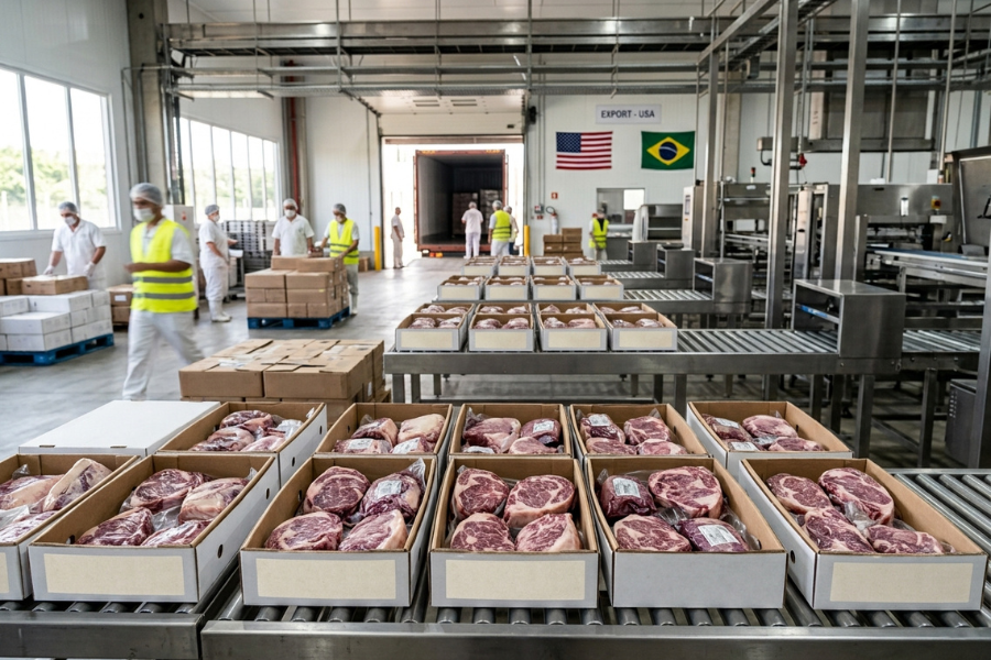 EUA Suspendem Tarifa Extra Sobre Importação de Carne Bovina por 90 dias
