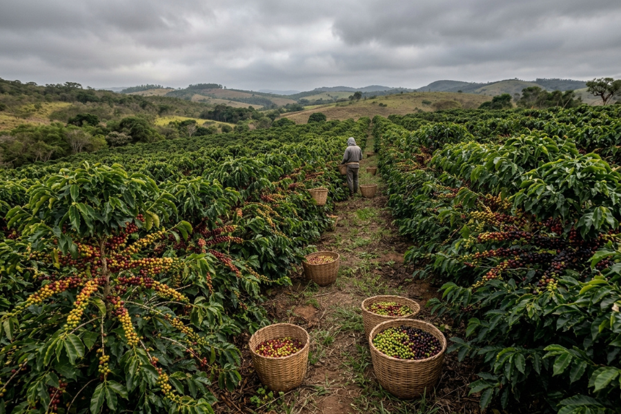 Safra de Café Arábica Atrasa e Preocupa Produtores pela Qualidade