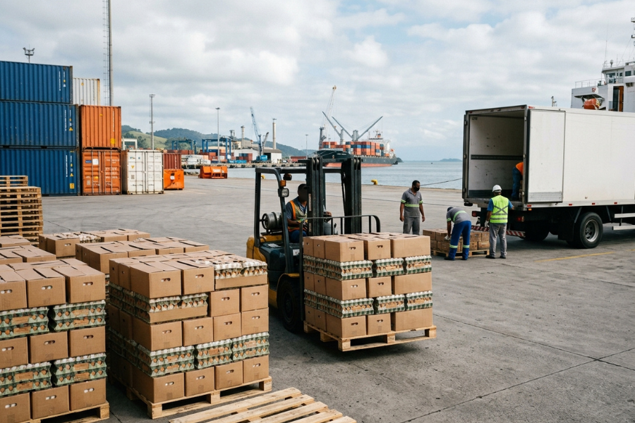 Exporta&ccedil;&otilde;es de Ovos Crescem em Agosto, mas Seguem Abaixo de 2025