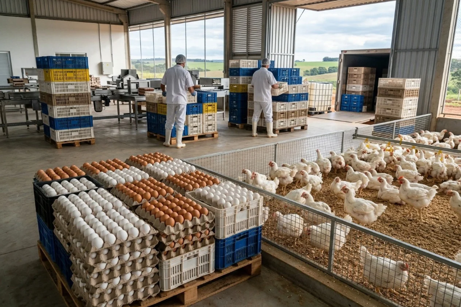 Exporta&ccedil;&otilde;es de Ovos e Carne de Frango Avan&ccedil;am em Setembro, mas Acumulado Revela Diferen&ccedil;as entre os Setores