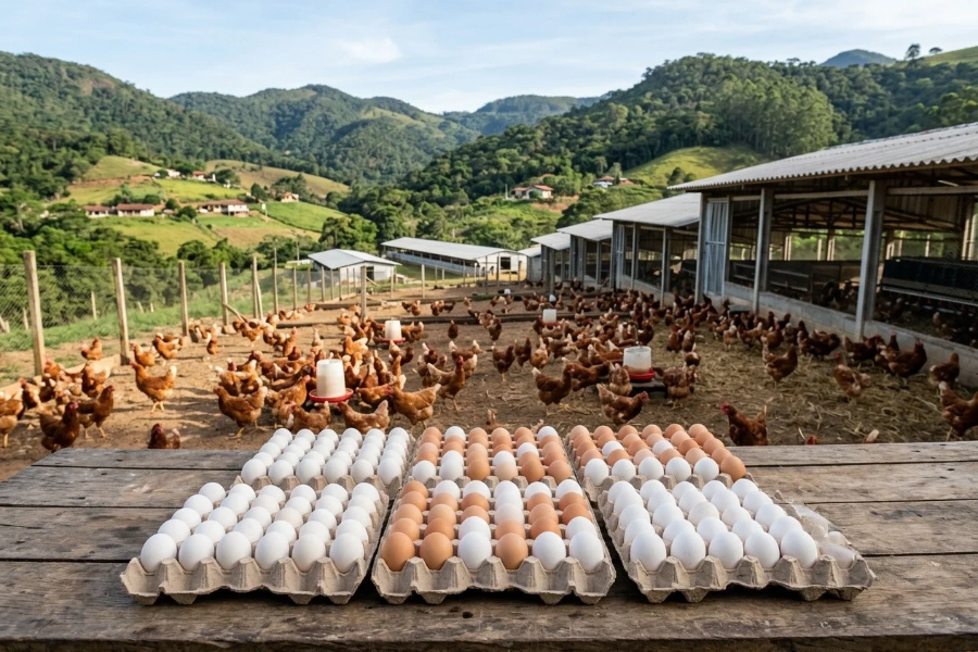 Santa Maria de Jetib&aacute; se Destaca como L&iacute;der Nacional na Produ&ccedil;&atilde;o de Ovos