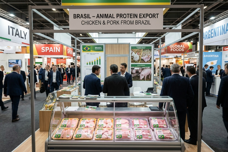 Brasil Leva 25 Agroind&uacute;strias de Aves e Su&iacute;nos &agrave; SIAL Paris 2026 em Busca de Novos Mercados