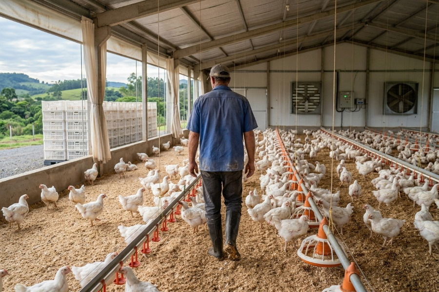 China Suspende Compras de Frango de Santa Catarina ap&oacute;s Foco de Newcastle e Acende Alerta nas Exporta&ccedil;&otilde;es